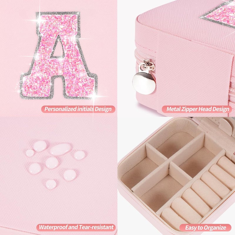 Uygafly Christmas Gifts for Girls 3 4 5 6 7 8 9 10 11 12 13 14 Year Old,Gifts for Teens Kids Daughter Sister Birthday Gifts for Women - Travel Jewelry Case Small Box Cute Stuff | Pink,A - Image 4